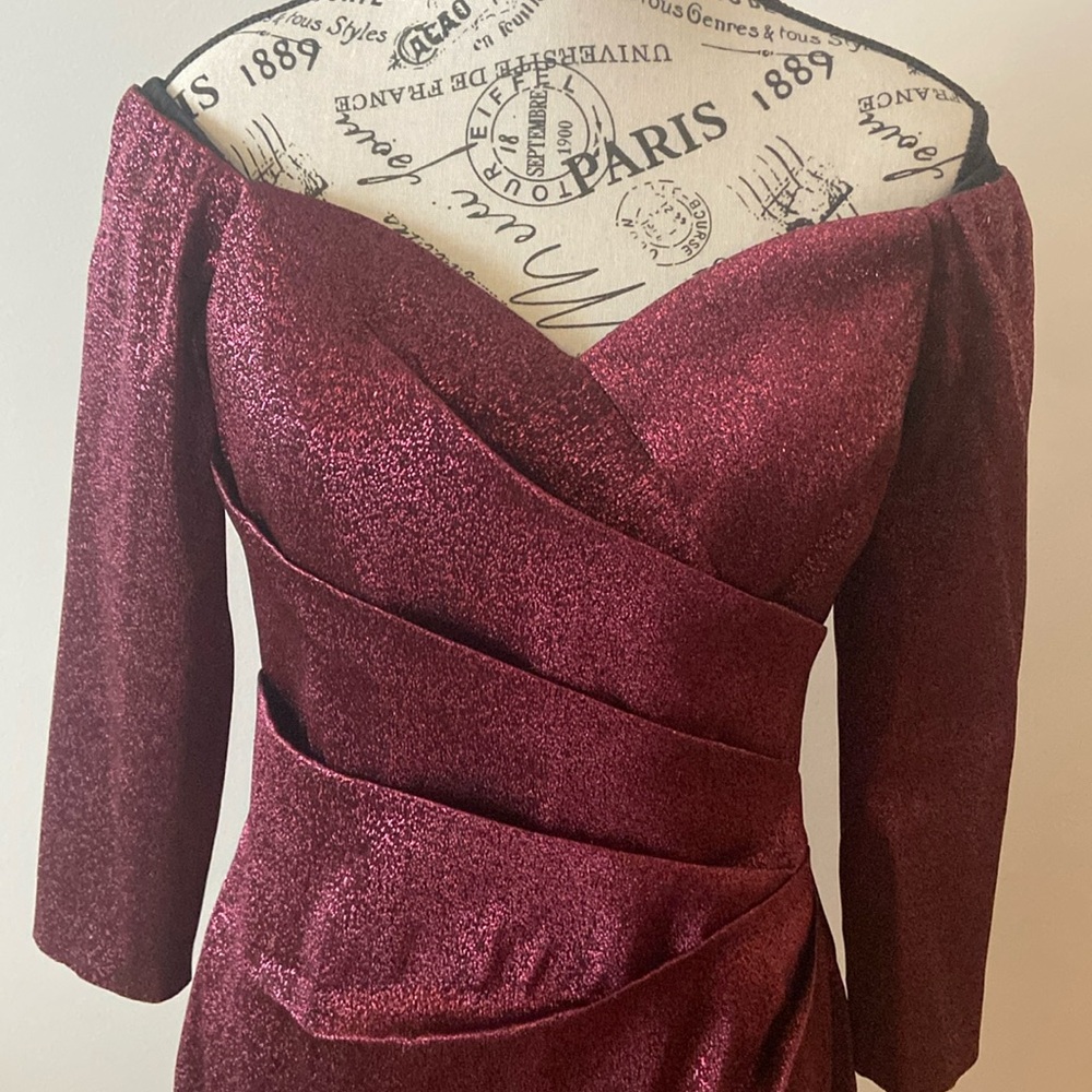 THEIA Elegant Formal Cocktail Dress Glamorous Evening Party Holiday - Picture 2 of 15